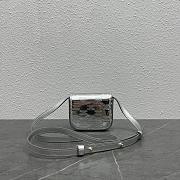 Celine Mini Bag In Silver Size 11 × 4 × 8 cm - 5
