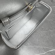 Celine Mini Bag In Silver Size 11 × 4 × 8 cm - 2