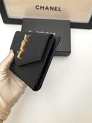 YSL Small Wallet Black Size 10.5 x 11.5 x 3 cm - 6