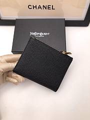 YSL Small Wallet Black Size 10.5 x 11.5 x 3 cm - 4
