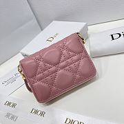 Dior CD Wallet In Pink Size 12 x 8.5 cm - 2
