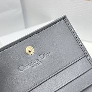 Dior CD Wallet In Grey Size 11 x 8.5 x 3 cm - 2