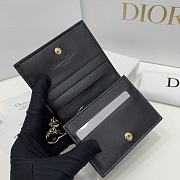 Dior CD Wallet In Black Size 11 x 8.5 x 3 cm - 3