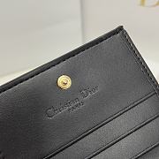 Dior CD Wallet In Black Size 11 x 8.5 x 3 cm - 2