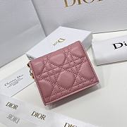 Dior CD Wallet In Pink Size 11 x 8.5 x 3 cm - 1