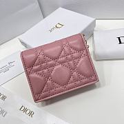 Dior CD Wallet In Pink Size 11 x 8.5 x 3 cm - 6