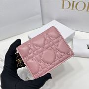 Dior CD Wallet In Pink Size 11 x 8.5 x 3 cm - 5