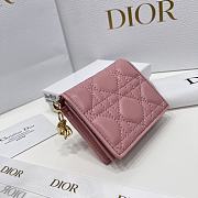 Dior CD Wallet In Pink Size 11 x 8.5 x 3 cm - 4