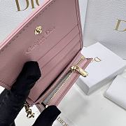 Dior CD Wallet In Pink Size 11 x 8.5 x 3 cm - 2