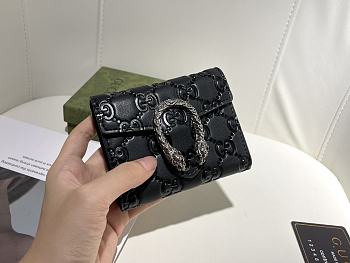 Gucci Wallet Black Size 11.5 x 10 x 3 cm