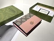 Gucci Ophidia Pink Wallet Size 11 x 9 x 3 cm - 1