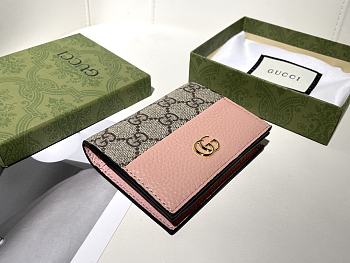 Gucci Ophidia Pink Wallet Size 11 x 9 x 3 cm
