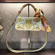 Fendi Baguette Fendace Quilted Silk Bag Size 15 x 6 x 27 cm - 3