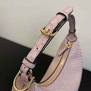 Fendi Fendigraphy Small Pale Pink Python Leather Bag Size 24.5 cm - 6