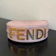 Fendi Fendigraphy Small Pale Pink Python Leather Bag Size 24.5 cm - 4