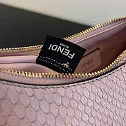 Fendi Fendigraphy Small Pale Pink Python Leather Bag Size 24.5 cm - 2