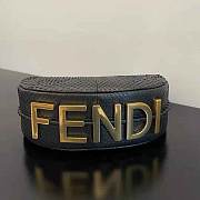 Fendi Fendigraphy Small Pale Black Python Leather Bag Size 24.5 cm - 5