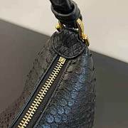 Fendi Fendigraphy Small Pale Black Python Leather Bag Size 24.5 cm - 2