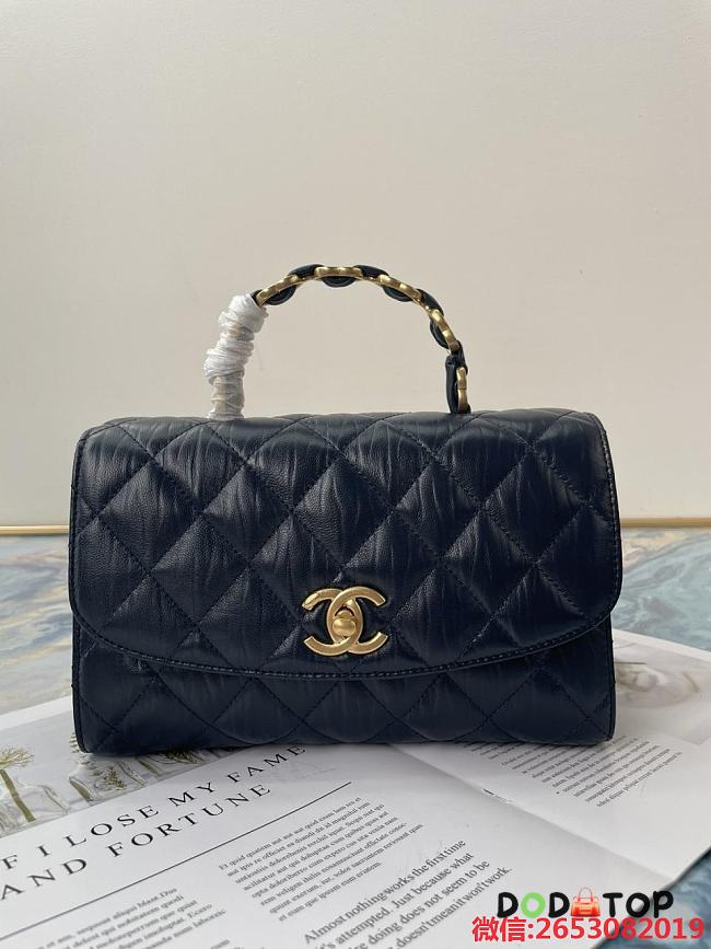 Chanel New Handle Bag Black Size 22.5 × 15 × 9.5 cm - 1