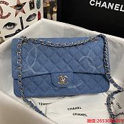 Chanel Denim Bllue Bag Size 25 cm - 5