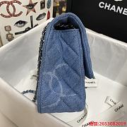 Chanel Denim Bllue Bag Size 25 cm - 4