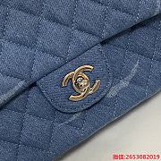 Chanel Denim Bllue Bag Size 25 cm - 3