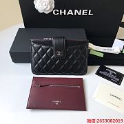Chanel Card Holder Black Size 18.5 × 11.5 x 1 cm - 1