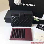 Chanel Card Holder Black Size 18.5 × 11.5 x 1 cm - 6
