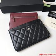 Chanel Card Holder Black Size 18.5 × 11.5 x 1 cm - 5