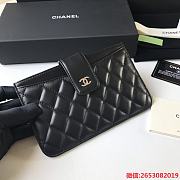 Chanel Card Holder Black Size 18.5 × 11.5 x 1 cm - 4