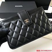 Chanel Card Holder Black Size 18.5 × 11.5 x 1 cm - 3