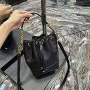 YSL Emmanuelle Small Bucket Bag in Quilted Lambskin Black Size 14.5 x 20 x 12 cm - 2