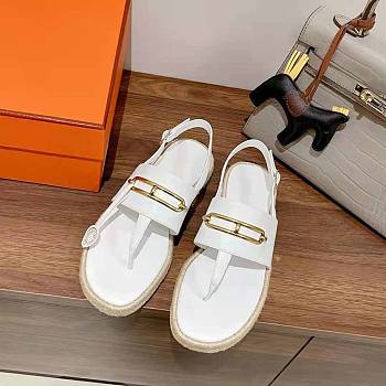 Hermes Shoes White 
