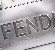 Fendi Sunshine Tote Silver Bag Size 36 x 17 x 31 cm - 2