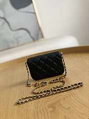 Chanel Clutch With Chain Lambskin Black Size 9.5 × 12.5 × 3.5 cm - 2
