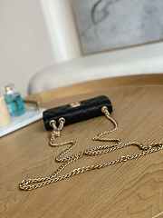 Chanel Flap Phone Holder With Chain Black Lambskin Size 10 × 17.2 × 3.3 cm - 6