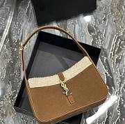 YSL Le 5 À 7 Shearling And Leather Shoulder Bag Size 15 x 25 x 6 cm - 3