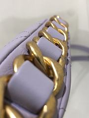 Chanel Flap Chain Bag iN Purple Size 20 × 18 × 3 cm - 5