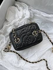 Chanel Camellia Box Black Size 10 × 9 × 7.5 cm - 6