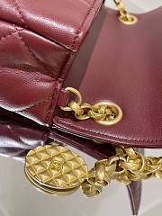 Chanel Flap Chain Bag Red Size 16 x 19.5 x 7 cm - 5