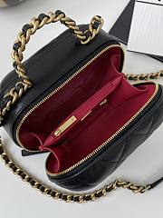 Chanel Small Round Box Black Size 18 x 15 x 10.5 cm - 2