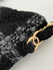 Chanel Hobo Black Underarm Wool Size 24 x 17.5 x 6 cm - 5