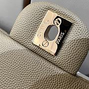 Chanel Caviar Flap Bag Dark Milk Brown Light Gold Buckle Size 25 cm - 5