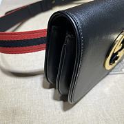  Gucci Blondie Belt Bag In Black Leather Size 21.5 x 13 x 4.5 cm - 6