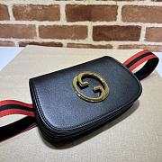 Gucci Blondie Belt Bag In Black Leather Size 21.5 x 13 x 4.5 cm - 3