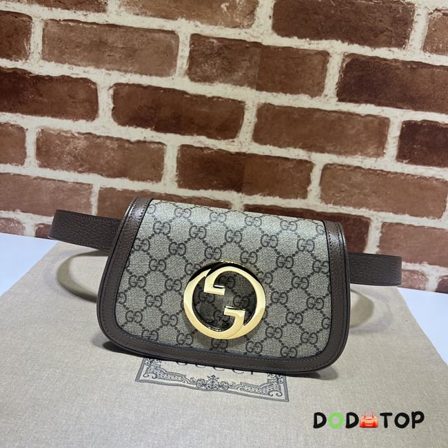 Gucci Blondie Belt Bag In Brown Leather Size 21.5 x 13 x 4.5 cm - 1