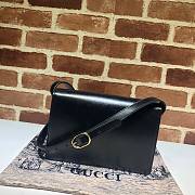 Gucci GG Ring Shoulder Bag Black Size 24 × 16 × 6 cm - 5