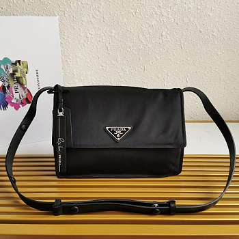 Prada Small Padded Re-Nylon Shoulder Black Bag Size 16 x 11 x 23 cm