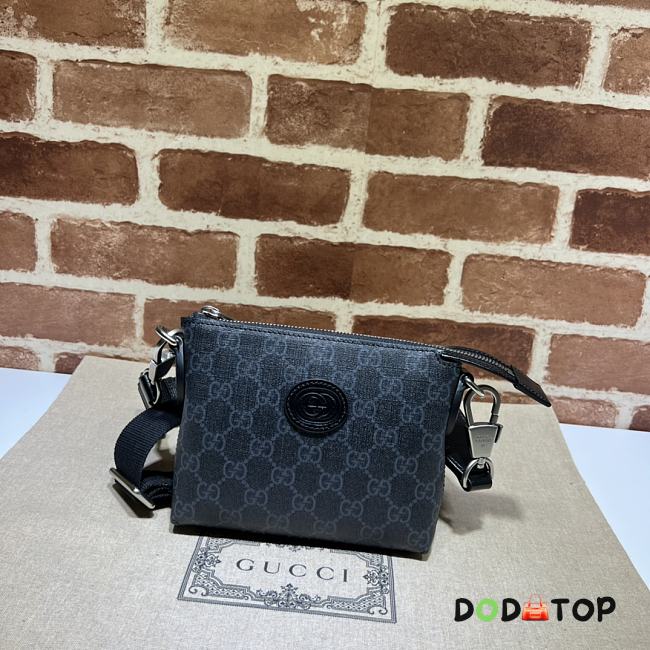 Gucci Messenger bag with Interlocking G Black Size 16 x 13.5 x 3.5 cm - 1