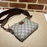 Gucci Messenger Bag With Interlocking G Brown Size 16 x 13.5 x 3.5 cm - 6